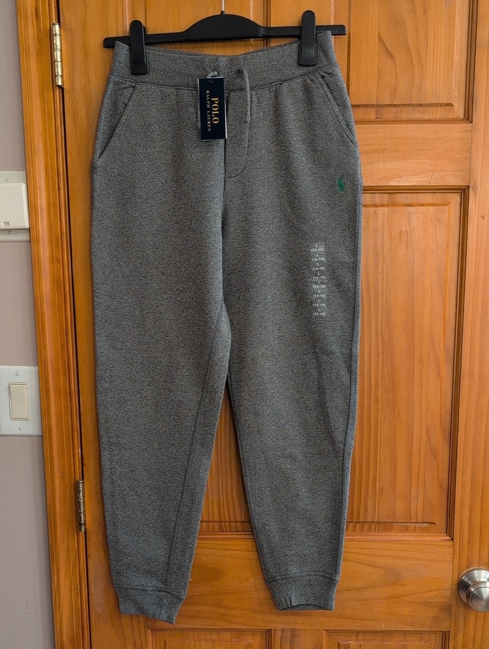 Polo by Ralph Lauren Heather Gray Boys Fleece Jogger Pants
